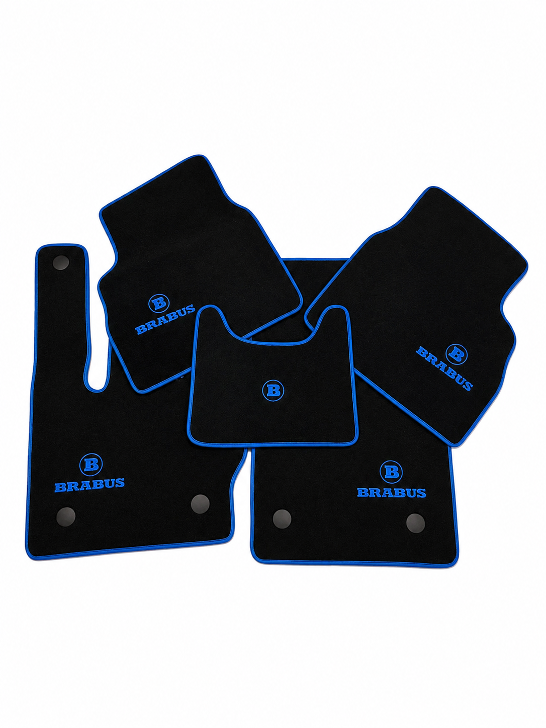 BRABUS Premium Custom Fit Carpet Car Floor Mats – Full Set Interior Floor Mats for Cars