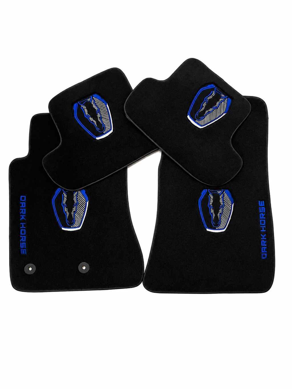 MUSTANG DARK HORSE Premium Custom Fit Carpet Car Floor Mats – Full Set Interior Floor Mats for Cars