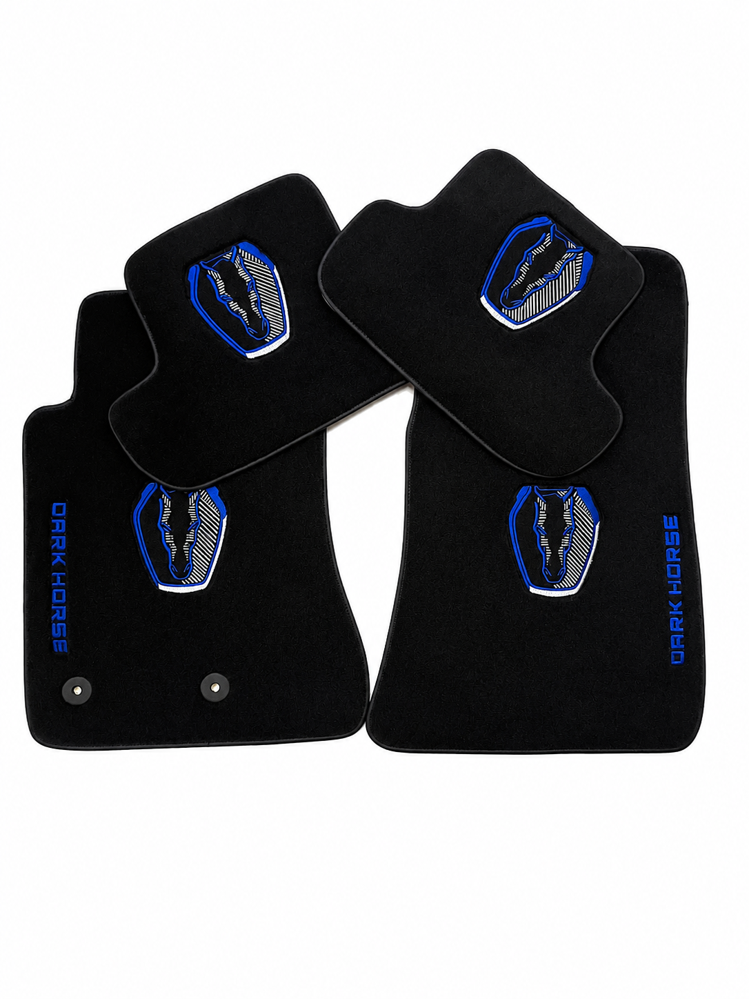 MUSTANG DARK HORSE Premium Custom Fit Carpet Car Floor Mats – Full Set Interior Floor Mats for Cars