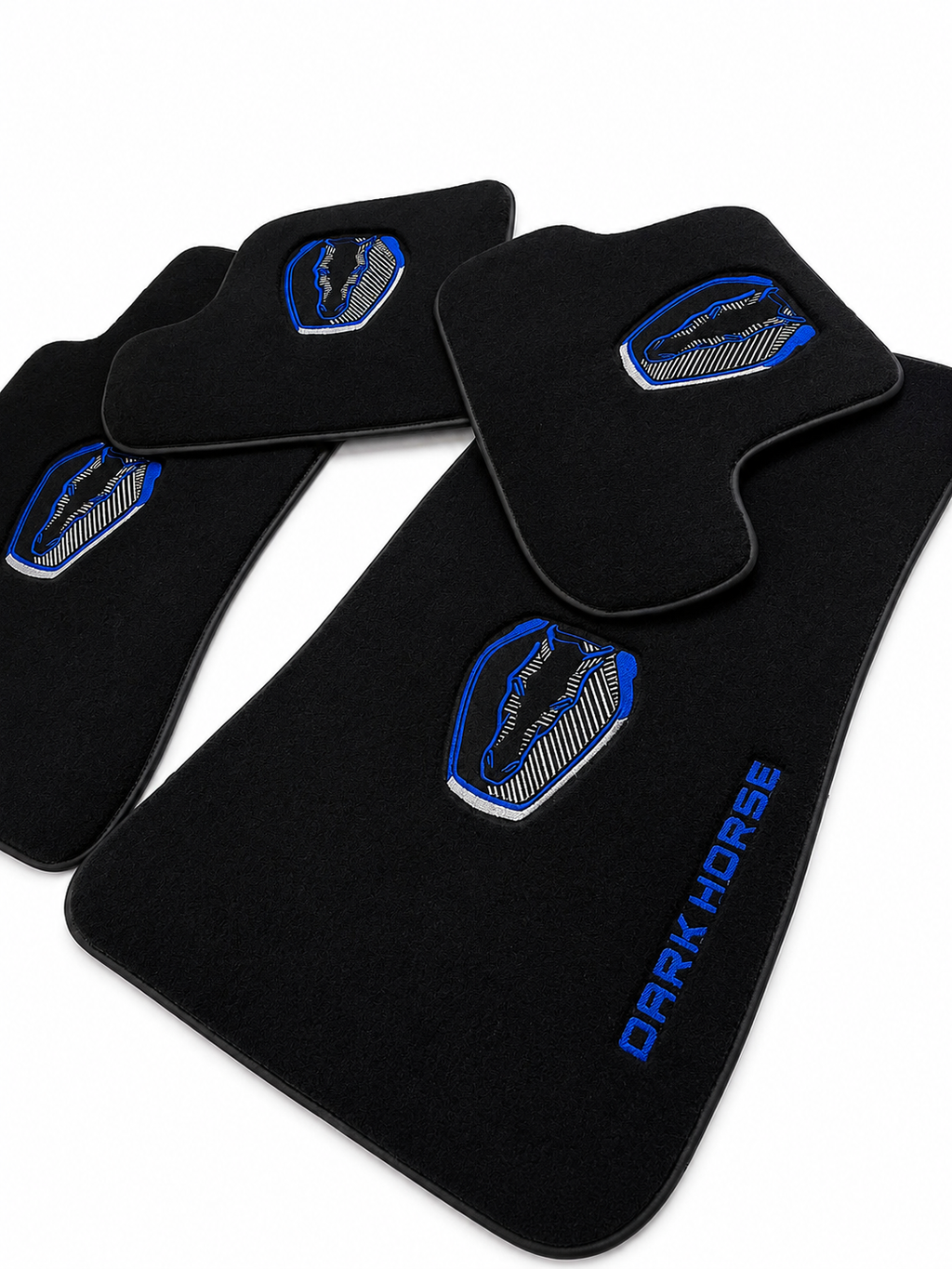 MUSTANG DARK HORSE Premium Custom Fit Carpet Car Floor Mats – Full Set Interior Floor Mats for Cars