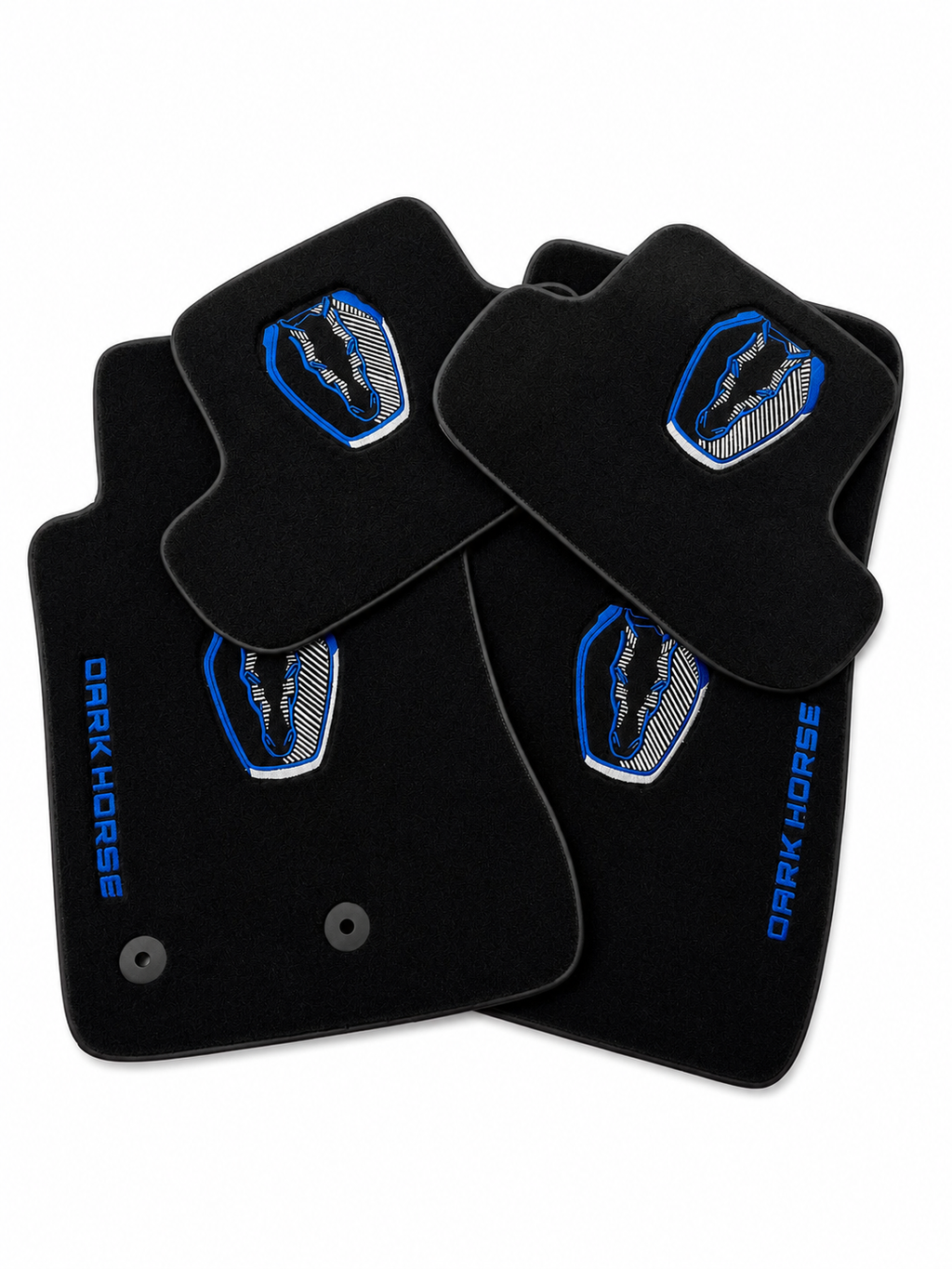 MUSTANG DARK HORSE Premium Custom Fit Carpet Car Floor Mats – Full Set Interior Floor Mats for Cars