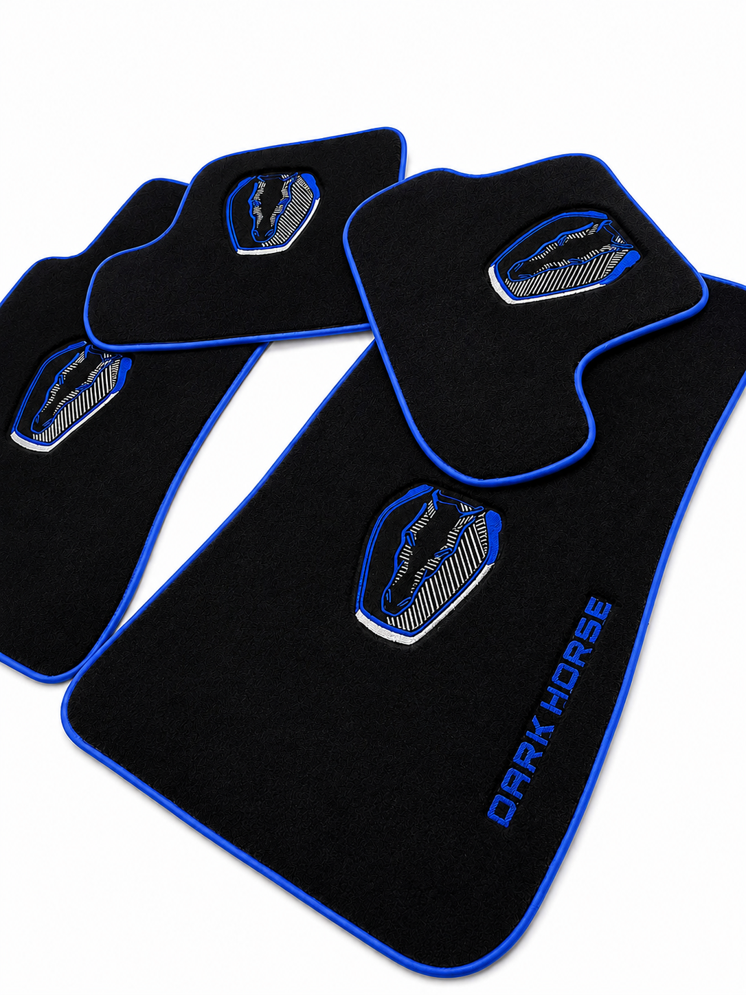 MUSTANG DARK HORSE Premium Custom Fit Carpet Car Floor Mats – Full Set Interior Floor Mats for Cars