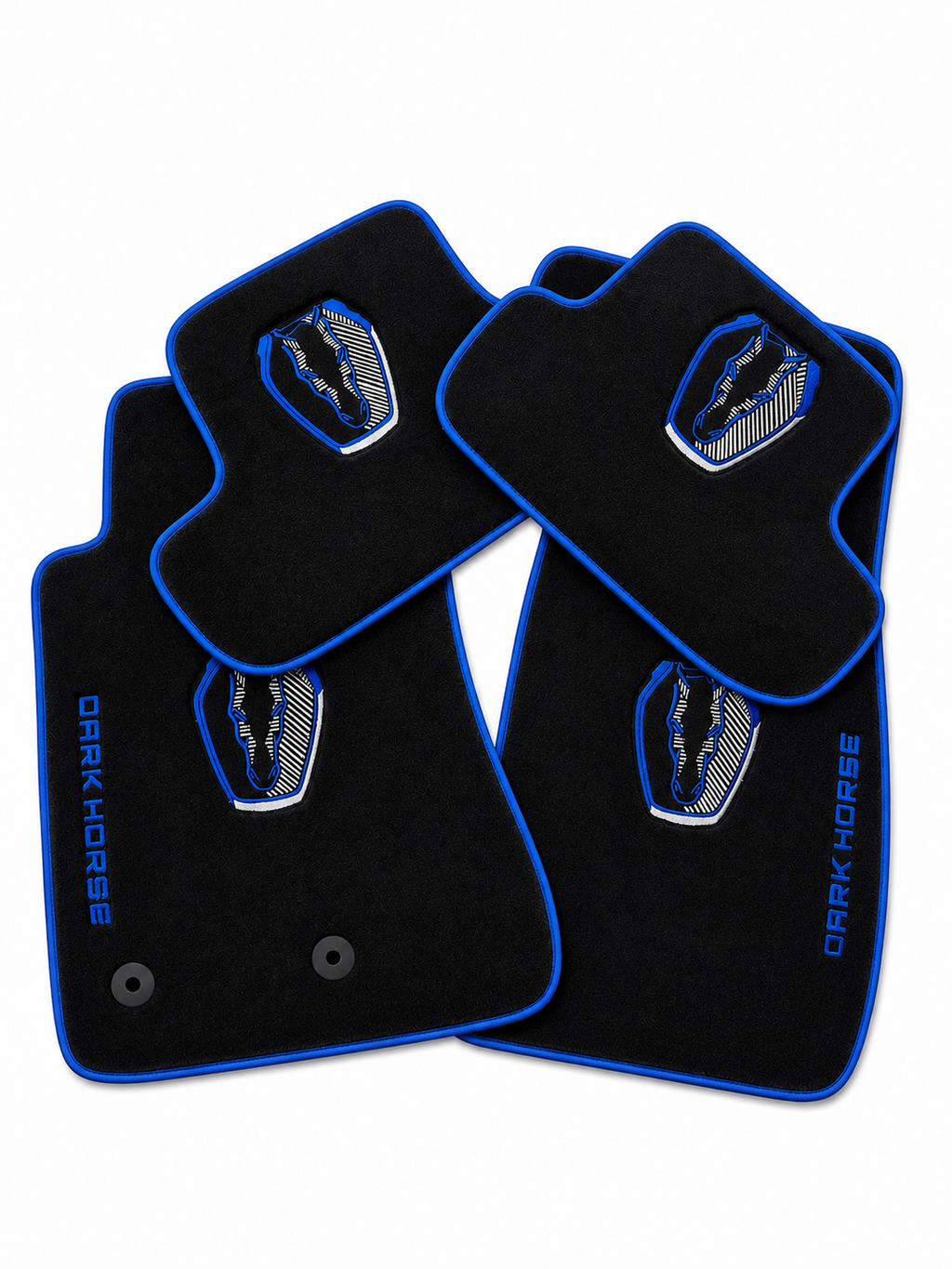 MUSTANG DARK HORSE Premium Custom Fit Carpet Car Floor Mats – Full Set Interior Floor Mats for Cars