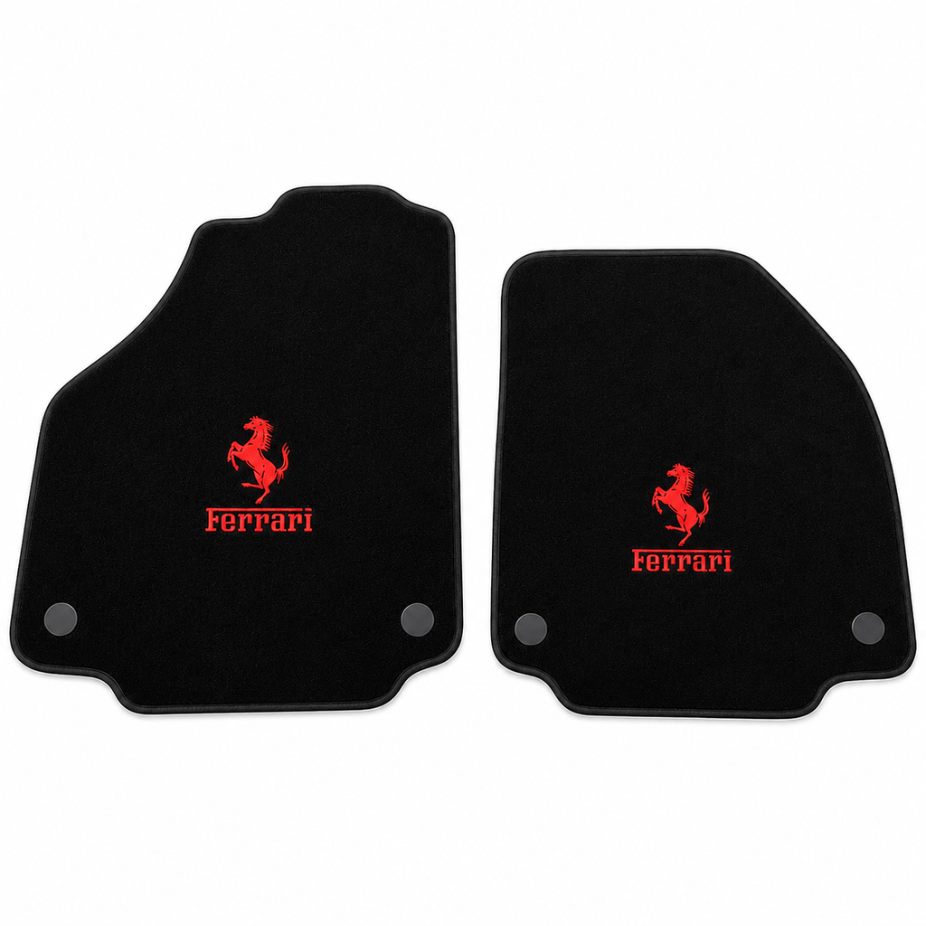 Ferrari Premium Custom Fit Carpet Car Floor Mats – Full Set Interior Floor Mats for Cars