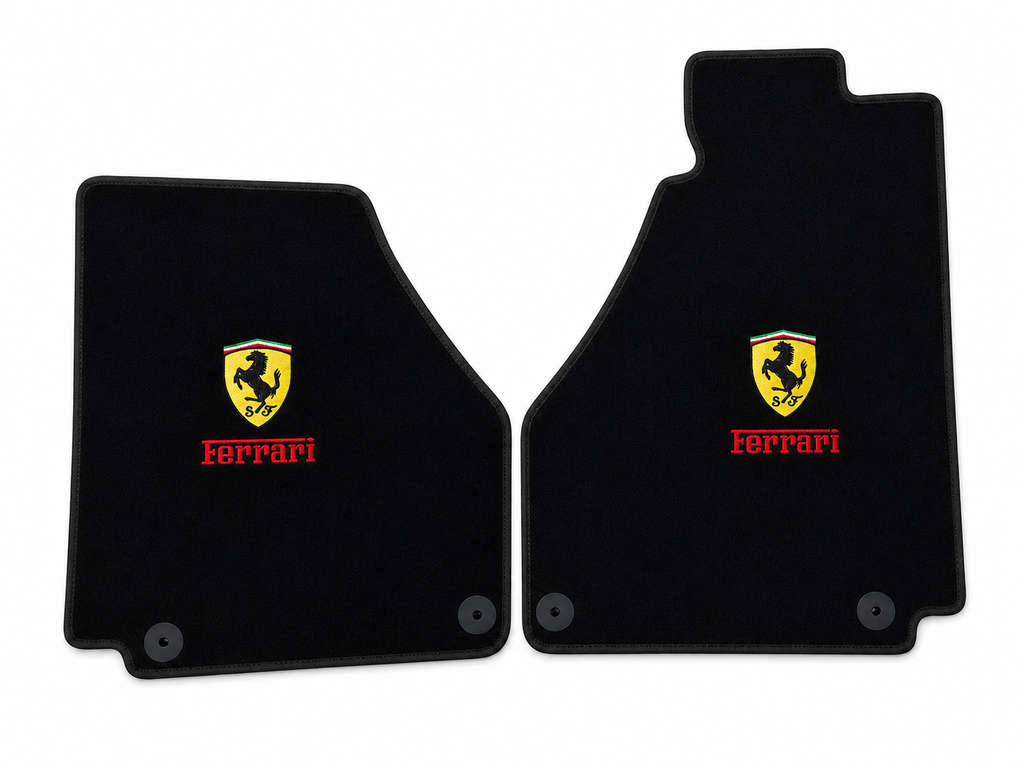 Ferrari Premium Custom Fit Carpet Car Floor Mats – Full Set Interior Floor Mats for Cars