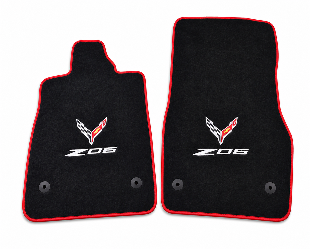Corvette C7 Z06 Premium Custom Fit Carpet Car Floor Mats – Full Set Interior Floor Mats for Cars