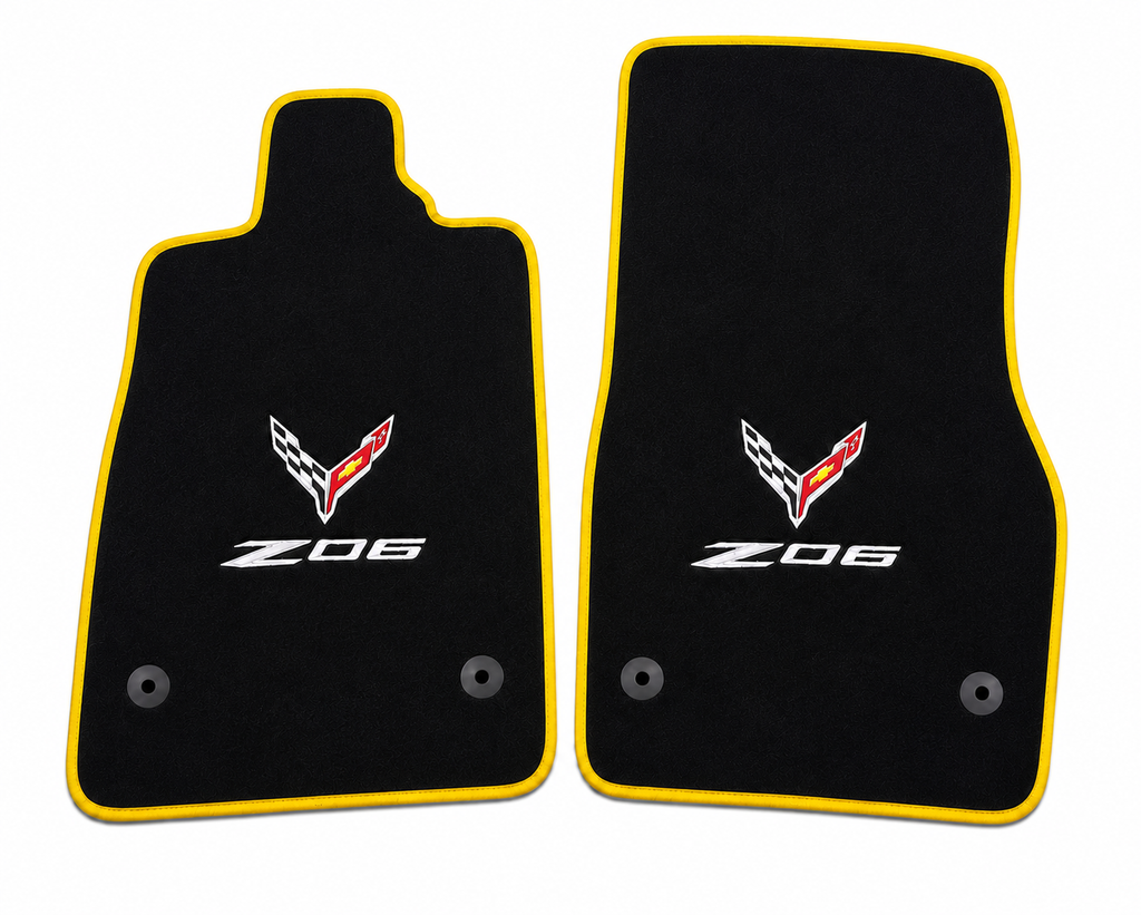 Corvette C7 Z06 Premium Custom Fit Carpet Car Floor Mats – Full Set Interior Floor Mats for Cars