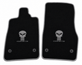 Corvette Jake Skull Premium Custom Fit Carpet Car Floor Mats – Full Set Interior Floor Mats for Cars