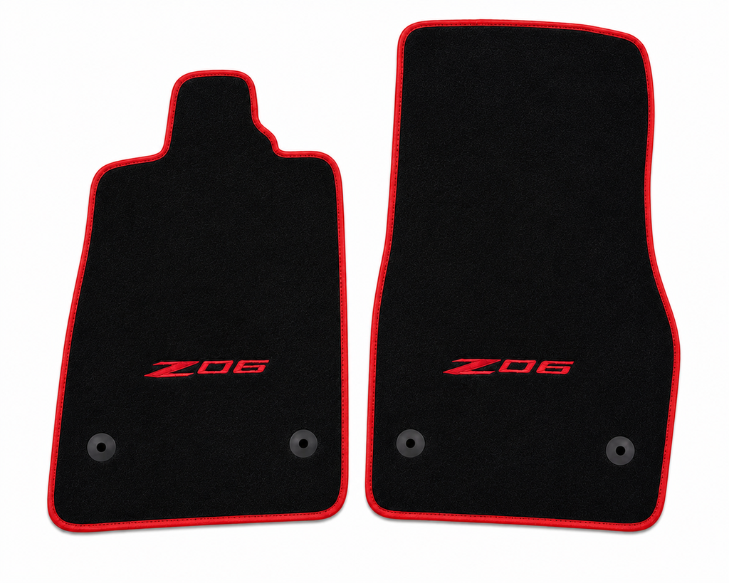 CORVETTE Z06 Premium Custom Fit Carpet Car Floor Mats – Full Set Interior Floor Mats for Cars