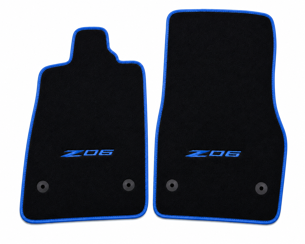 CORVETTE Z06 Premium Custom Fit Carpet Car Floor Mats – Full Set Interior Floor Mats for Cars