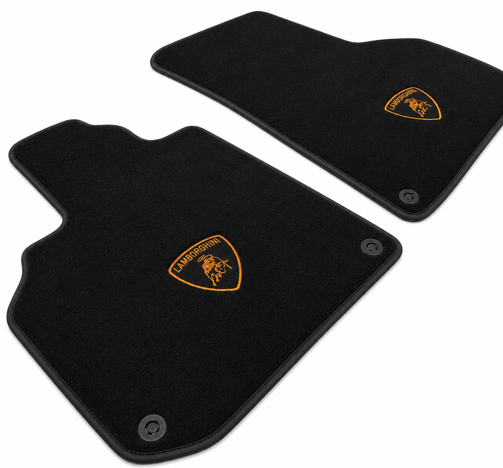 Lamborghini Premium Custom Fit Carpet Car Floor Mats – Full Set Interior Floor Mats for Cars