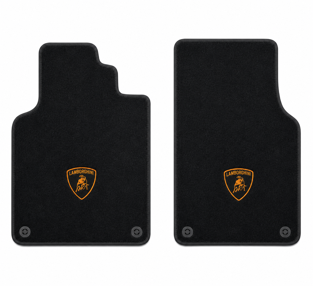 Lamborghini Premium Custom Fit Carpet Car Floor Mats – Full Set Interior Floor Mats for Cars