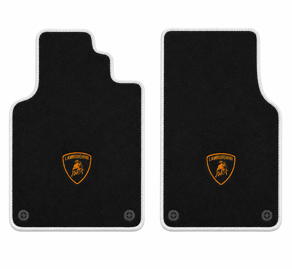 Lamborghini Premium Custom Fit Carpet Car Floor Mats – Full Set Interior Floor Mats for Cars