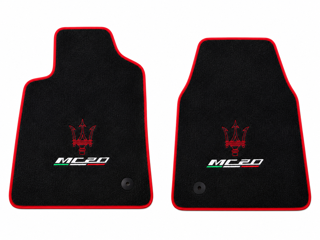 Maserati MC20 Premium Custom Fit Carpet Car Floor Mats – Full Set Interior Floor Mats for Cars