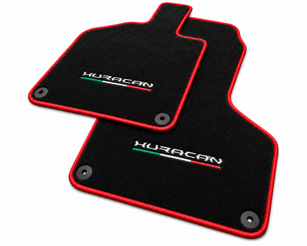 Lamborghini Huracan Premium Custom Fit Carpet Car Floor Mats – Full Set Interior Floor Mats for Cars