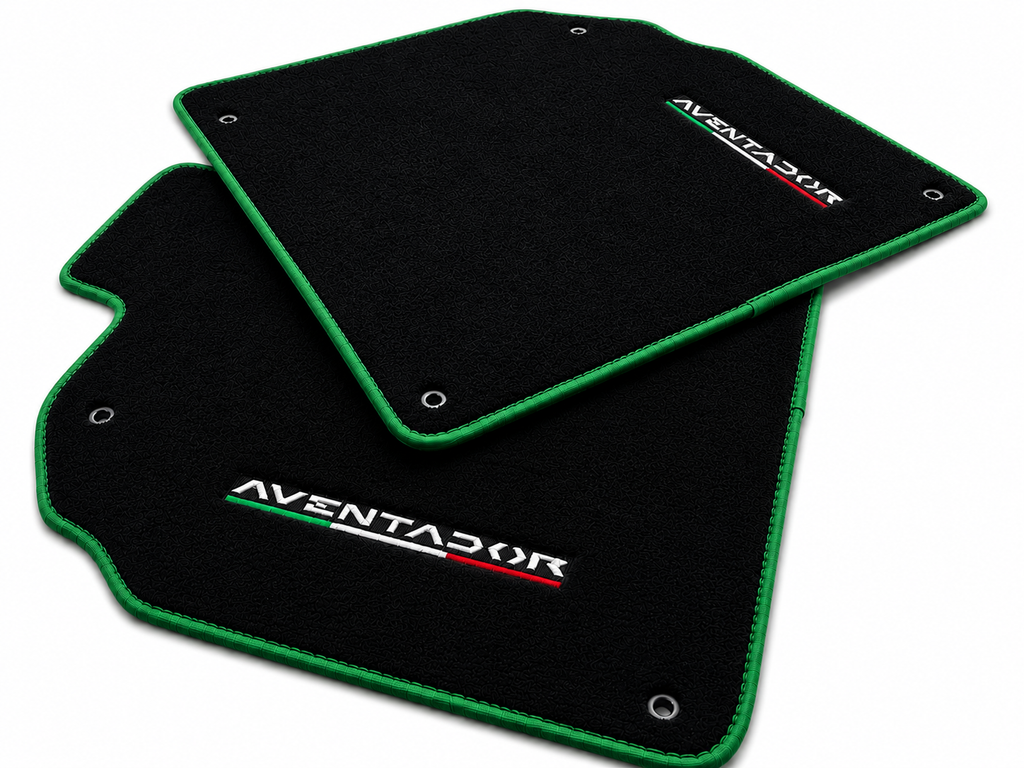 Lamborghini Aventador Premium Custom Fit Carpet Car Floor Mats – Full Set Interior Floor Mats for Cars