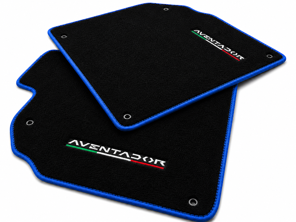 Lamborghini Aventador Premium Custom Fit Carpet Car Floor Mats – Full Set Interior Floor Mats for Cars