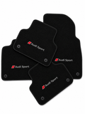 Audi Sport Premium Custom Fit Carpet Car Floor Mats – Full Set Interior Floor Mats for Cars