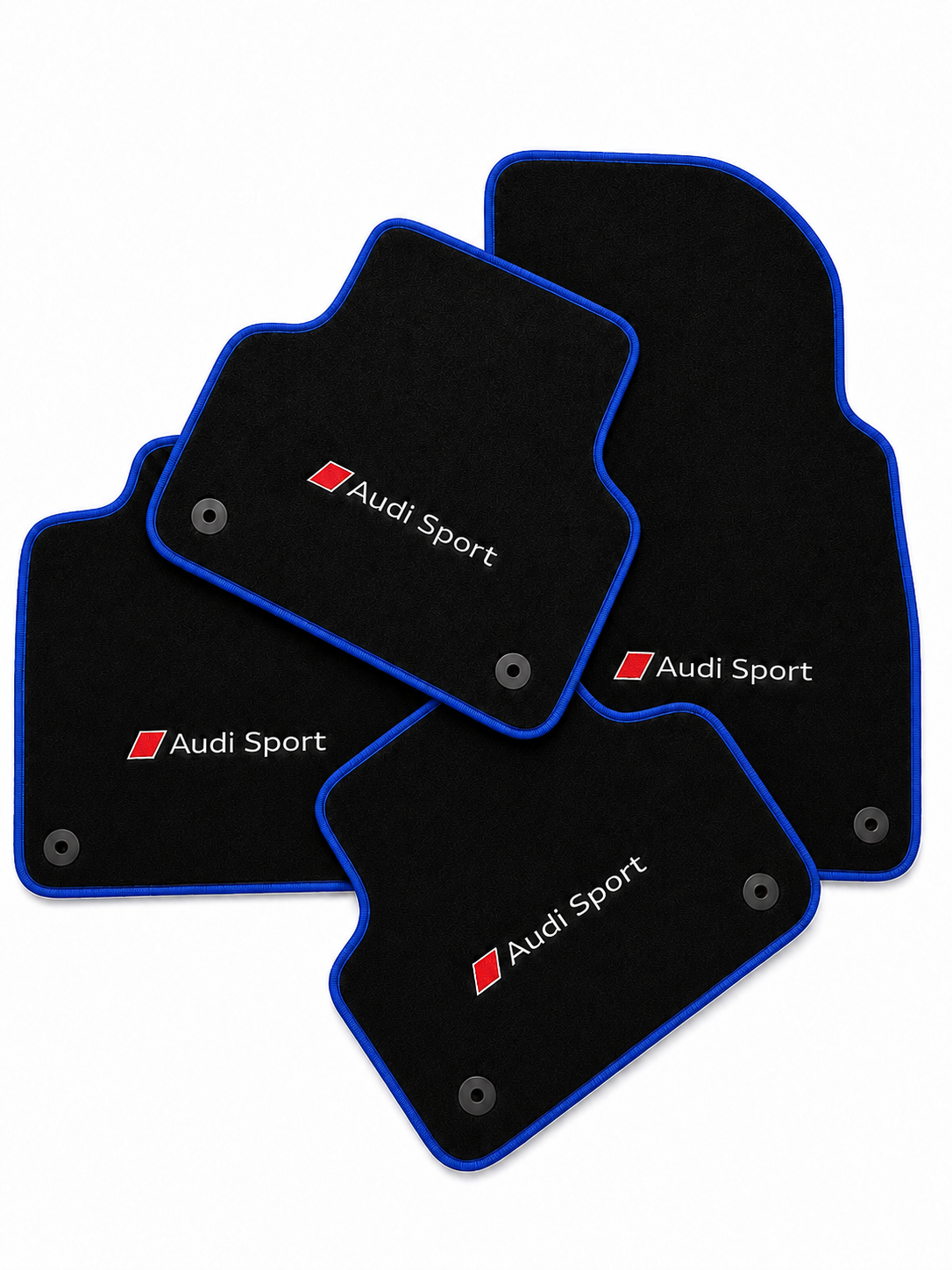 Audi Sport Premium Custom Fit Carpet Car Floor Mats – Full Set Interior Floor Mats for Cars