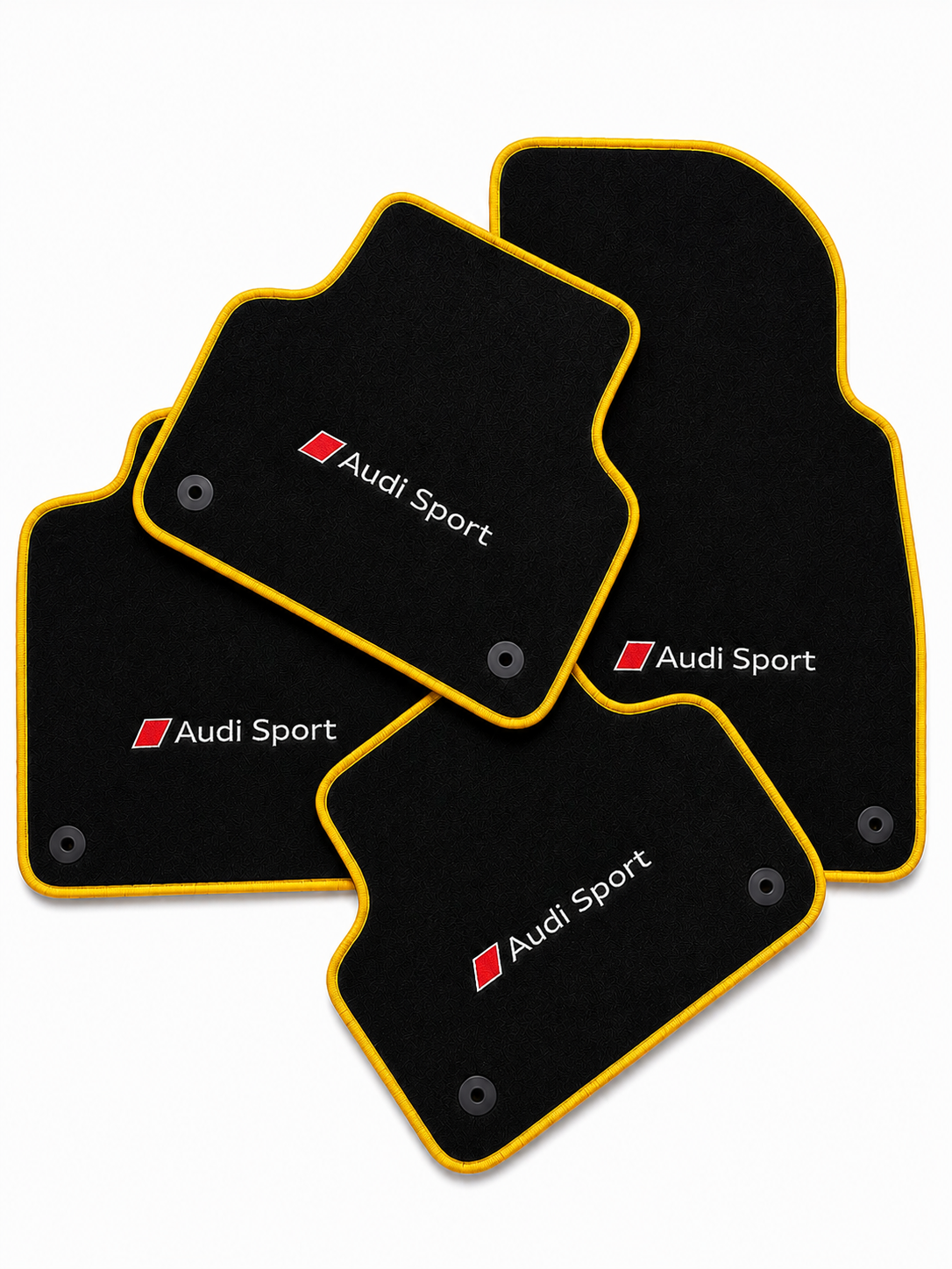 Audi Sport Premium Custom Fit Carpet Car Floor Mats – Full Set Interior Floor Mats for Cars