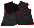 Maserati Premium Custom Fit Leather Car Floor Mats – Full Set Interior Leather Floor Mats for Cars