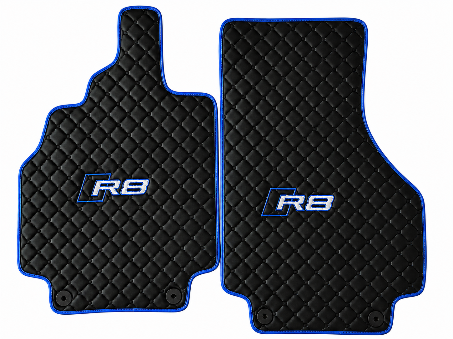 Audi R8 Premium Custom Fit Leather Car Floor Mats – Full Set Interior Leather Floor Mats for Cars