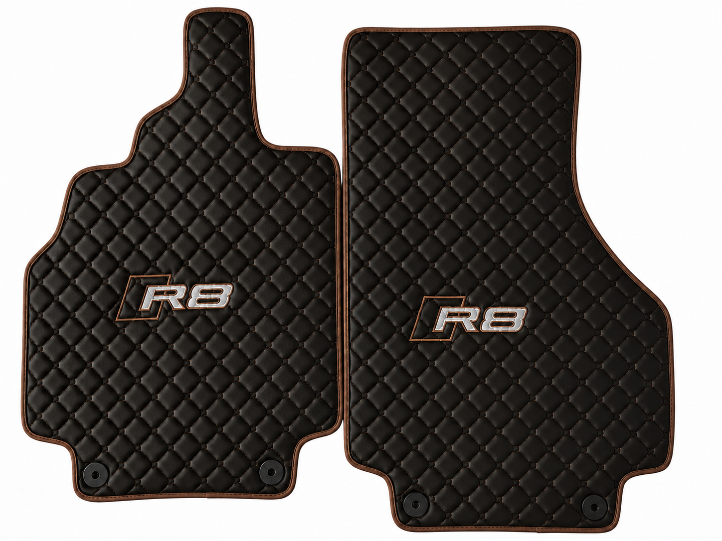 Audi R8 Premium Custom Fit Leather Car Floor Mats – Full Set Interior Leather Floor Mats for Cars
