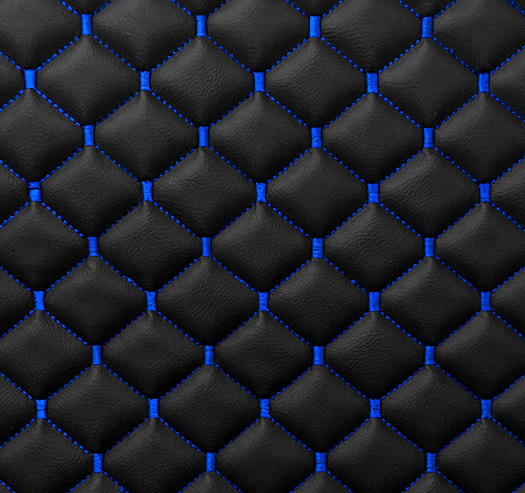 Ferrari Premium Leather Floor Mats  Diamond Quilted Design with Prancing Horse  Luxury Car Mat Set