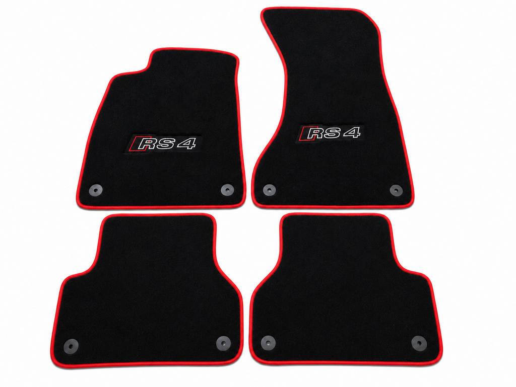 Audi RS4 Premium Custom Fit Carpet Car Floor Mats – Full Set Interior Floor Mats for Cars