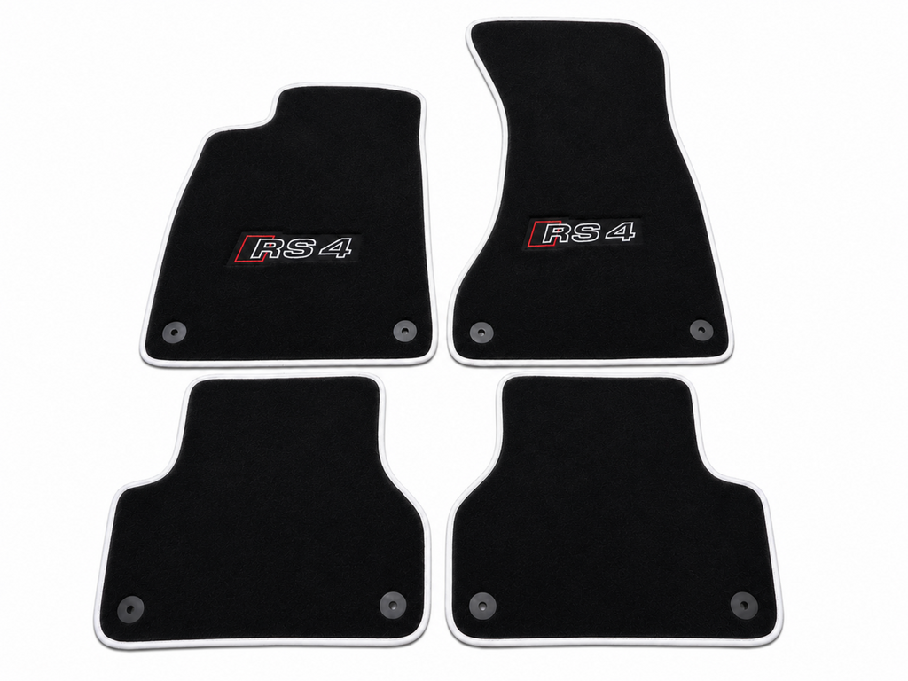 Audi RS4 Premium Custom Fit Carpet Car Floor Mats – Full Set Interior Floor Mats for Cars