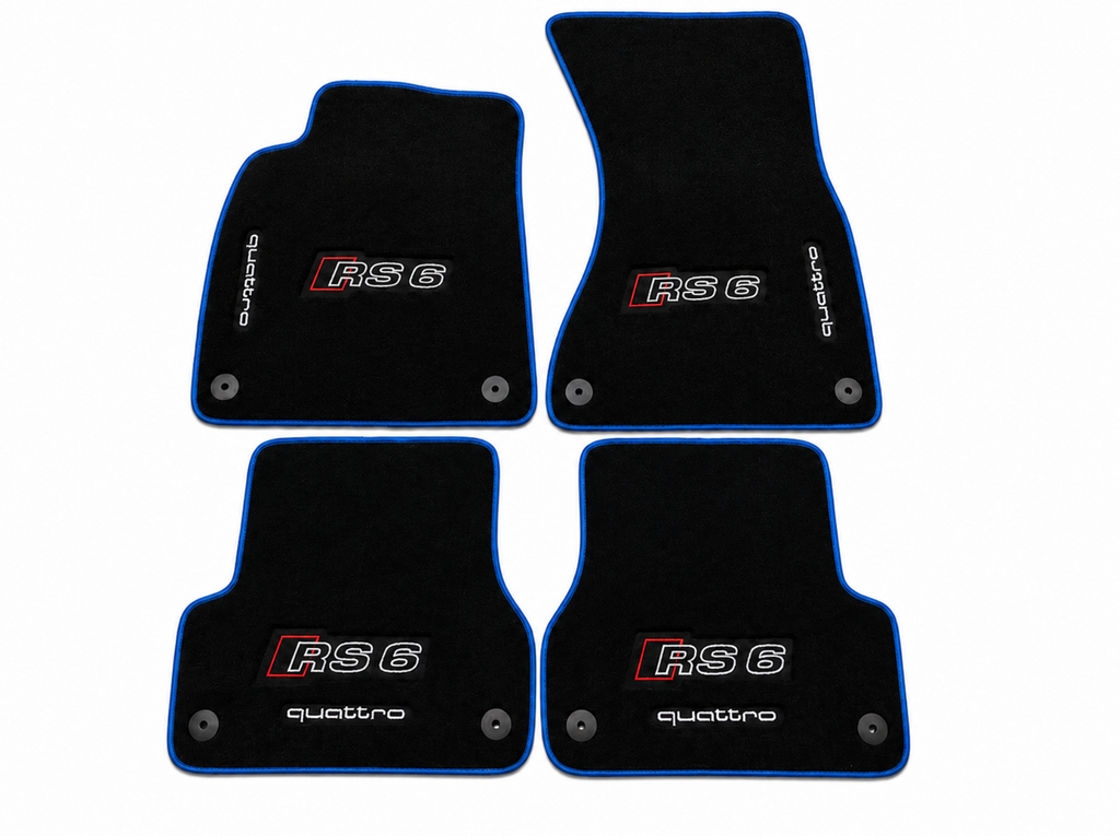Audi RS6 Premium Custom Fit Carpet Car Floor Mats – Full Set Interior Floor Mats for Cars