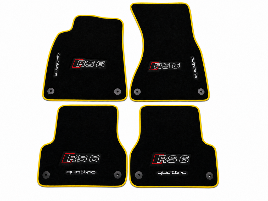 Audi RS6 Premium Custom Fit Carpet Car Floor Mats – Full Set Interior Floor Mats for Cars