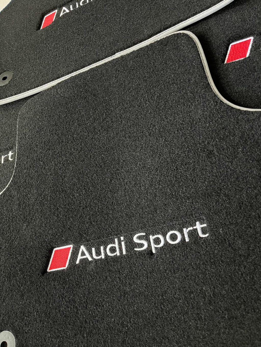 Audi Sport Premium Custom Fit Carpet Car Floor Mats – Full Set Interior Floor Mats for Cars